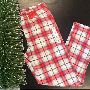 Red and White Plaid Pajama Pants-(3) Pairs of XL Andrea Bundle